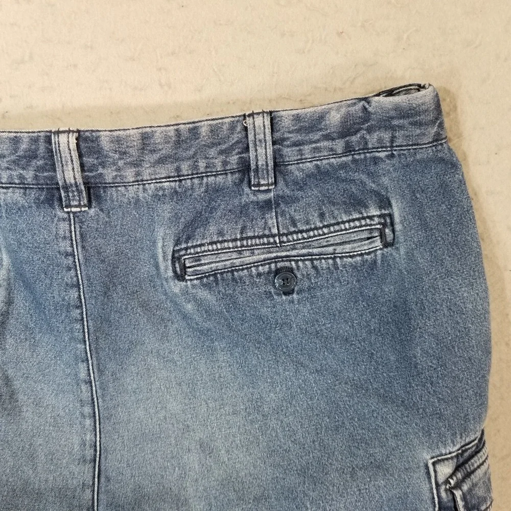 Island Republic cargo hiking shorts men's 38x9 Comfort waist blue denim outdoor‎